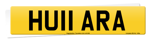 Registration number HU11 ARA